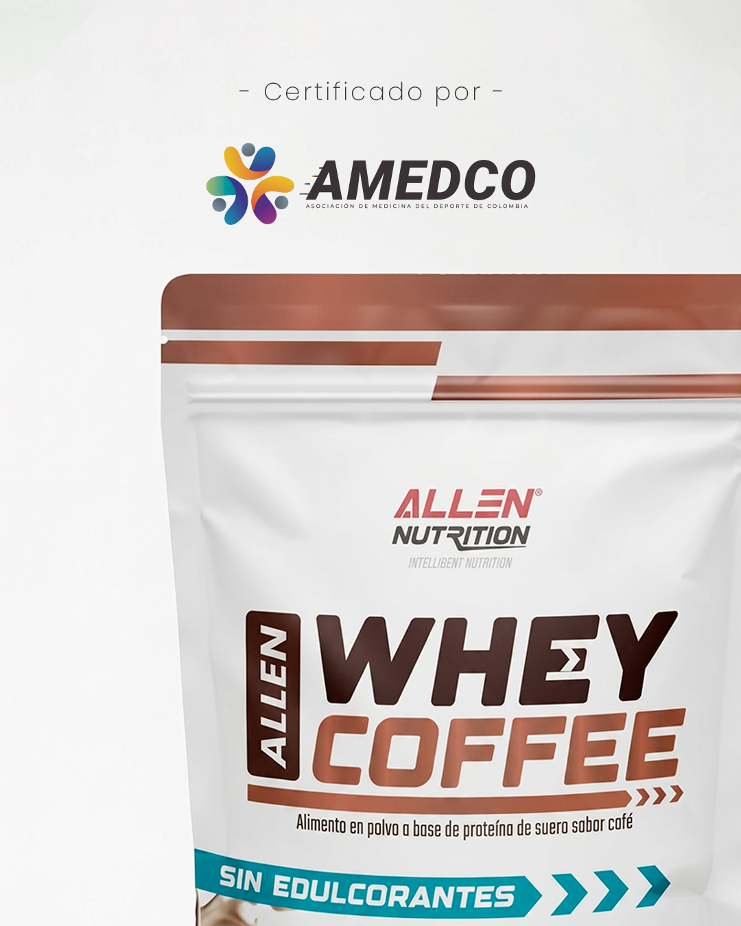 Allen Whey Coffee Sin Edulcorante - Imagen 3