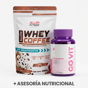 Whey Coffee + Govit + Asesoría nutricional